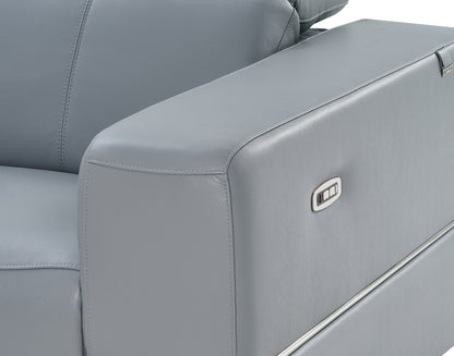 Franco II Reclining Sectional (Light Blue)