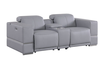 Franco Reclining Living Room Set (Light Blue)