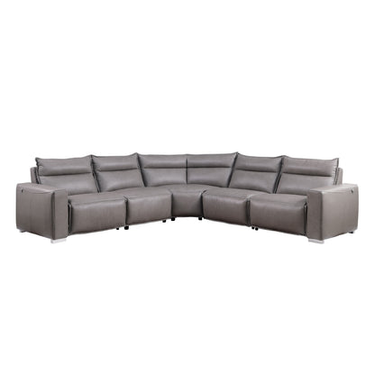 Sierra Reclining Sectional (Grey)