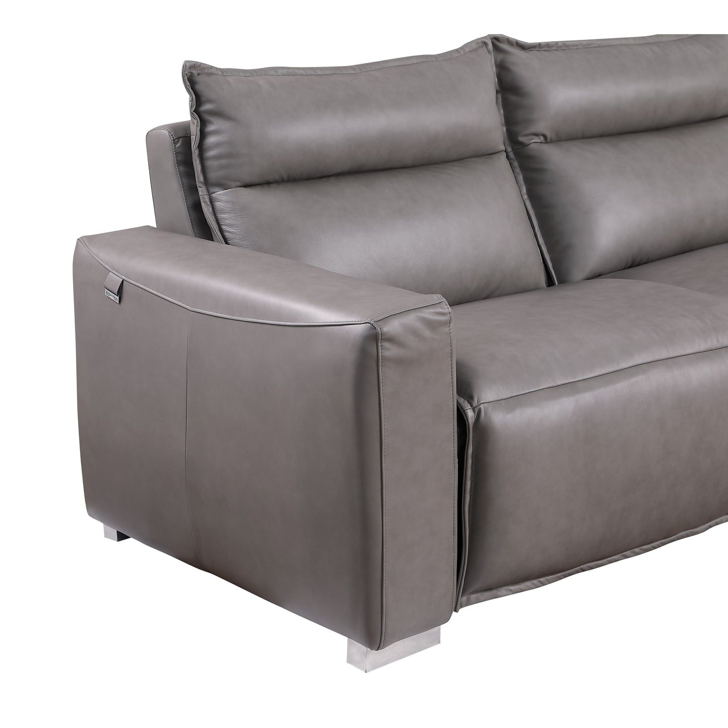 Sierra Reclining Sectional (Grey)