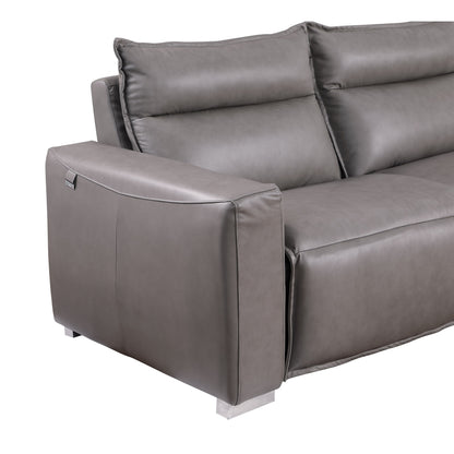 Sierra Reclining Sectional (Grey)