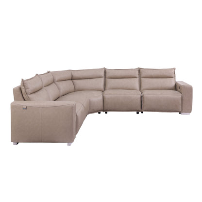 Sierra Reclining Sectional (Beige)