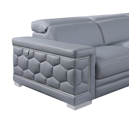 Favo Reclining Sectional (Light Blue)