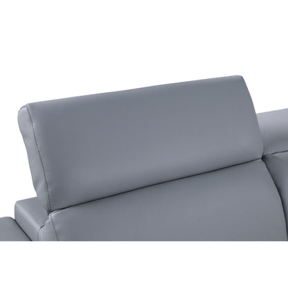 Favo Reclining Sectional (Light Blue)