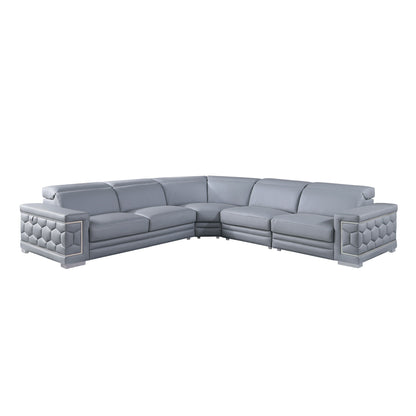 Favo Reclining Sectional (Light Blue)