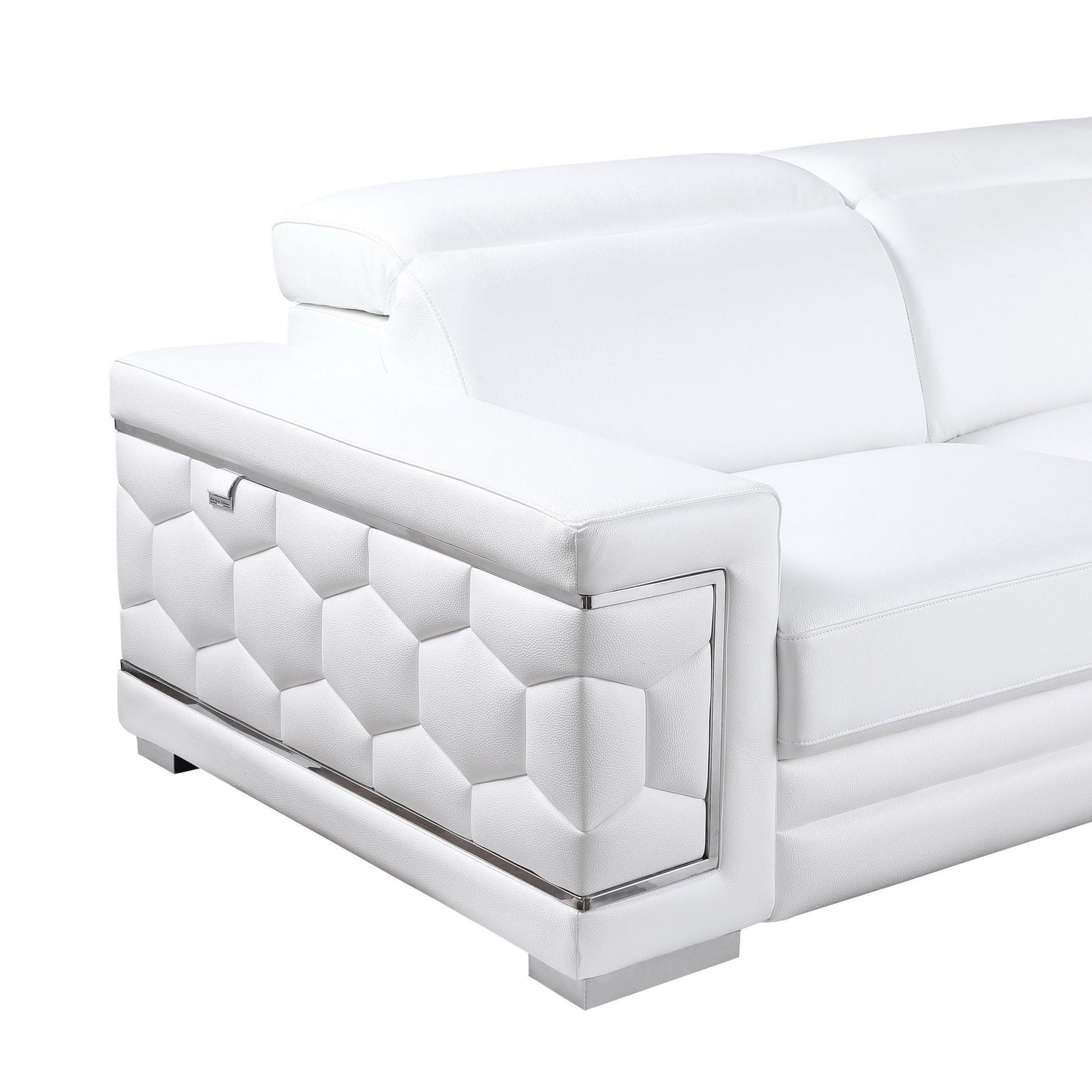 Favo Reclining Sectional (White)