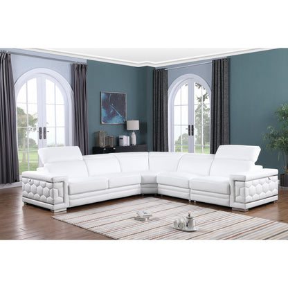 Favo Reclining Sectional (White)