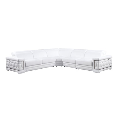 Favo Reclining Sectional (White)