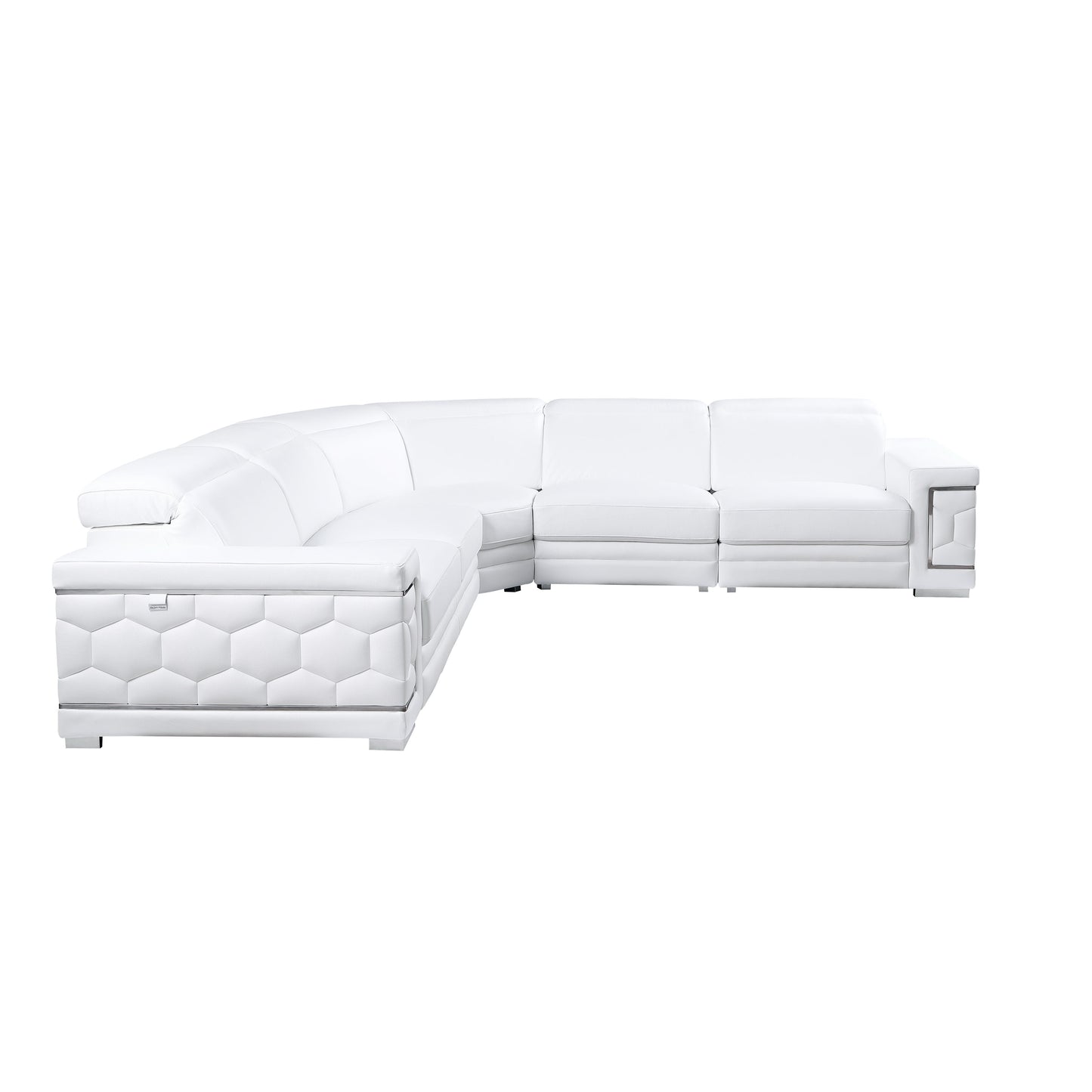 Favo Reclining Sectional (White)