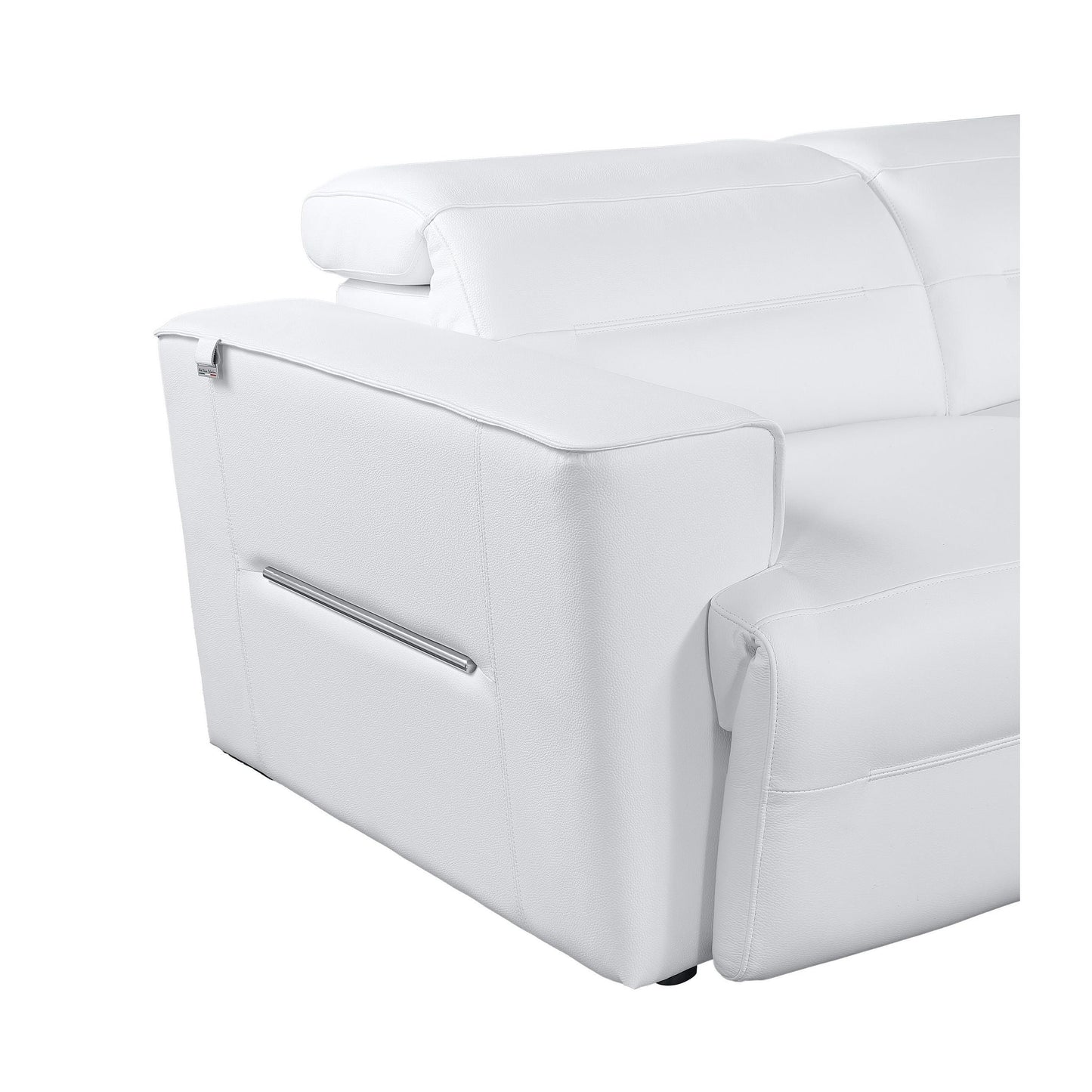 Nexus Power Reclining Sectional (White)