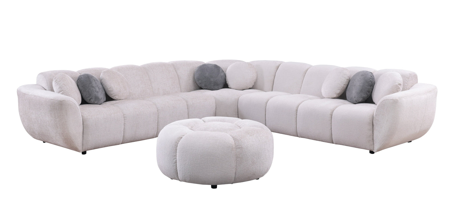 MI-3001 Rose (Beige) Sectional