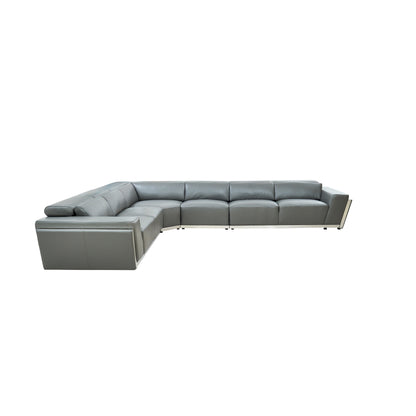 Domo Reclining Sectional (Dark Grey)