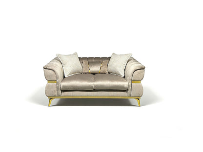 Mia Luxury Velvet 2PC Sofa Set