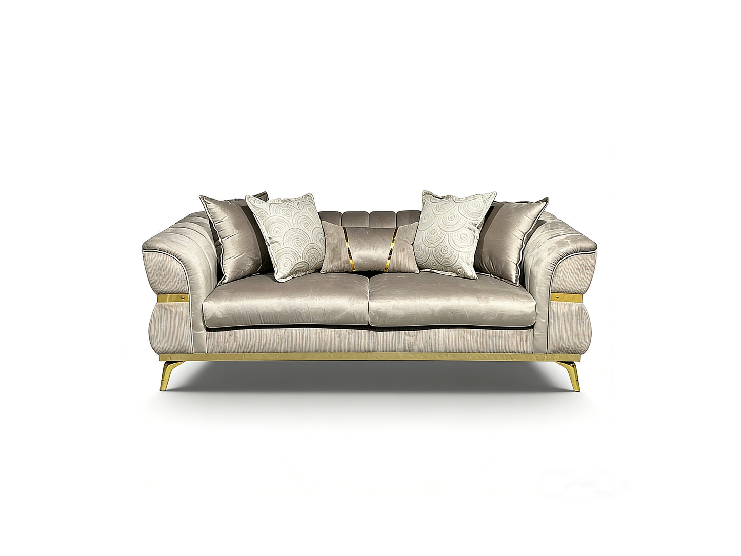 Mia Luxury Velvet 2PC Sofa Set