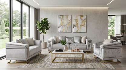 Amalfi (Grey) Living Room Set
