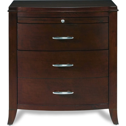 Brighton Charging Station Nightstand in Cinnamon