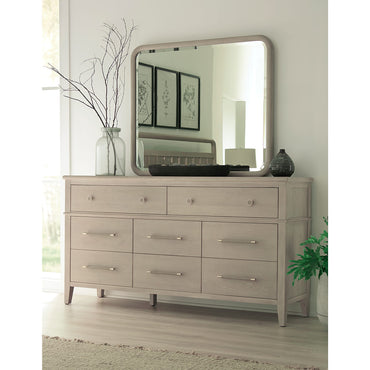 Camden Eight Drawer Oak Wood Dresser in Chai