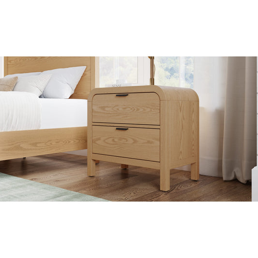 Drake 2-Drw Nightstand W/USB - Timber