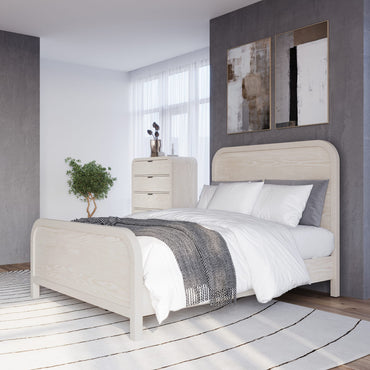 Drake Wood Platform Bed in Sugar