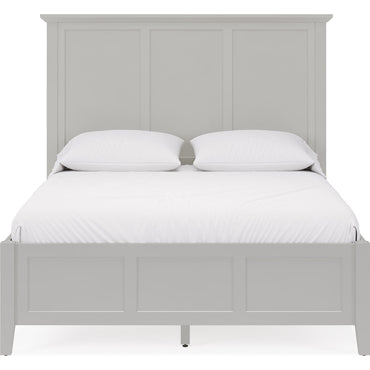 Grace Three Panel Bed in Elephant Grey