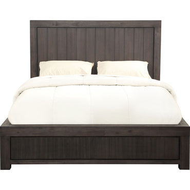 Heath Wood Platform Bed in Basalt Grey