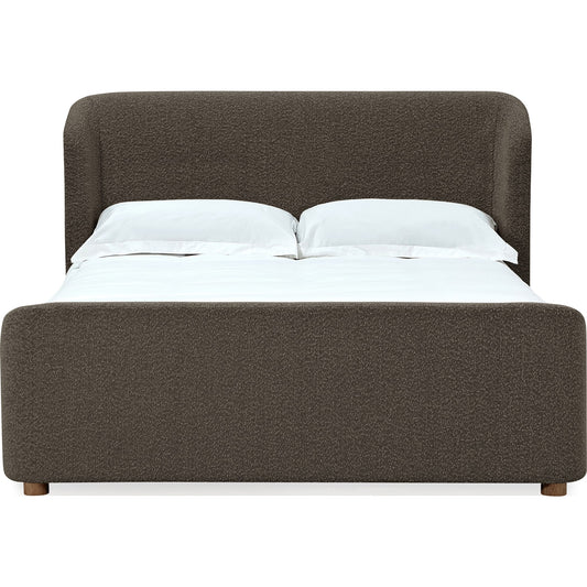 Kiki Upholstered Platform Bed in Pumpernickel Boucle (2026)