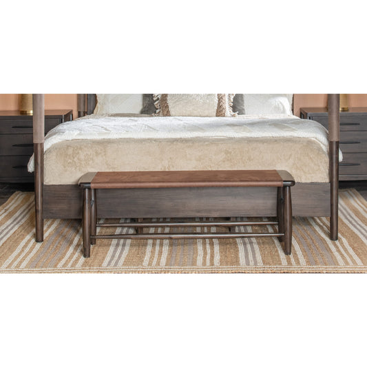 Koko Upholstered Bench in Minx
