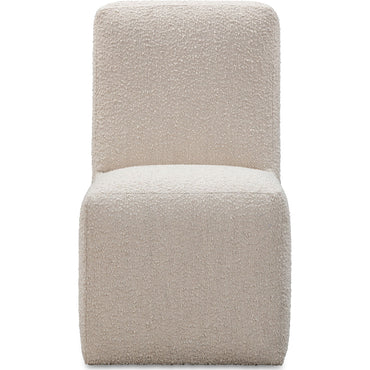 Liv Fully Upholstered Dining Chair in Brun Boucle