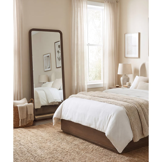 Penny Floor Mirror - Choc Mse