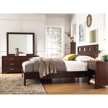 Riva Six Drawer Dresser in Chocolate Brown (2024)