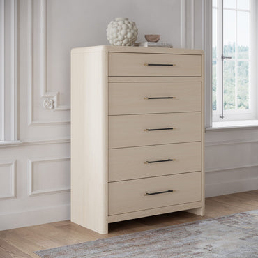 Wallen 5 Drawer Chest- Wht Snd