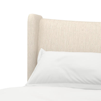 Edwin Queen Wing Shelter Uph Bed-Creme