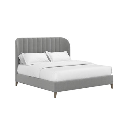 Dante Queen Wide Chn Uph Bed -Slate