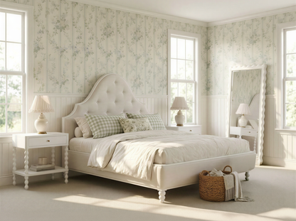 Haven QN Uph Bed-Warm White