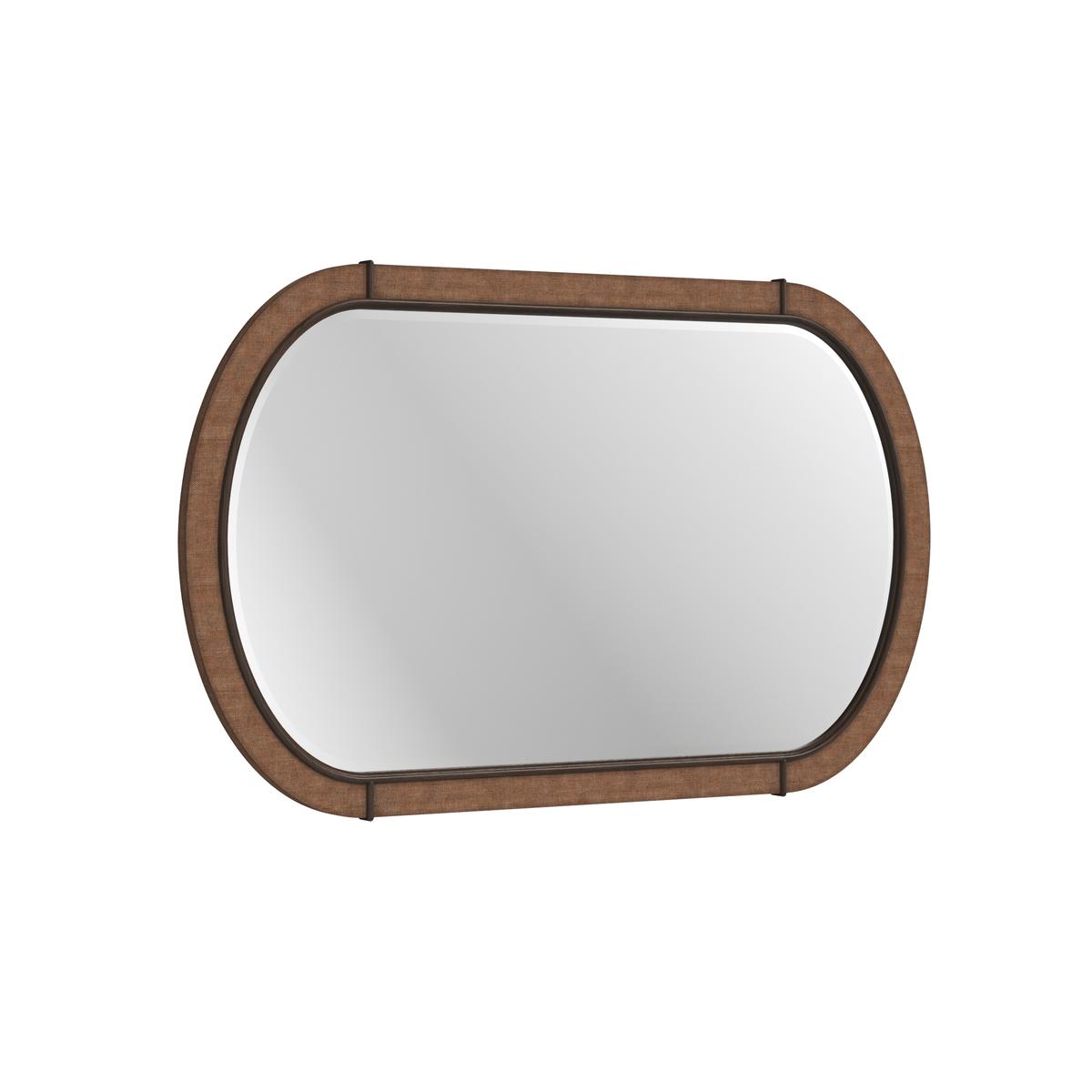 Verge Oval Mirror Woven