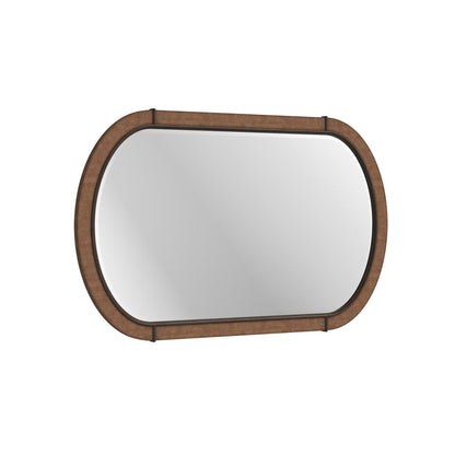 Verge Oval Mirror Woven