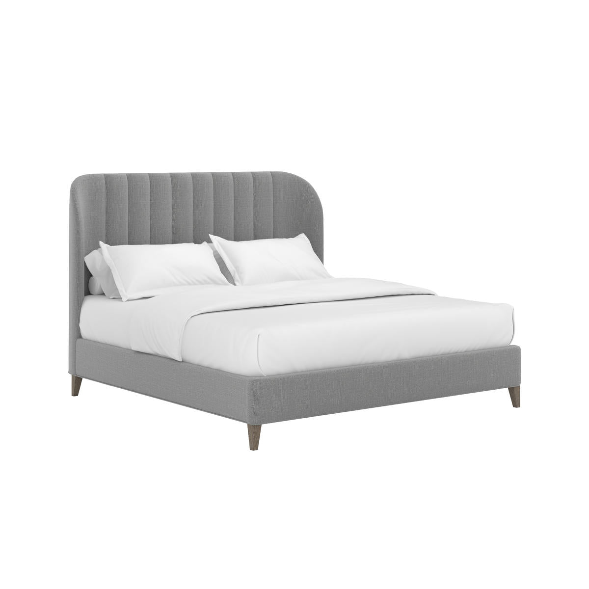 Dante King Wide Channel Uph Bed-Slate