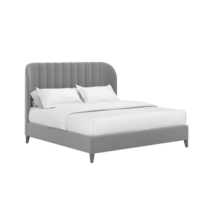 Dante King Wide Channel Uph Bed-Slate