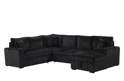 Raha II (Black) Sectional