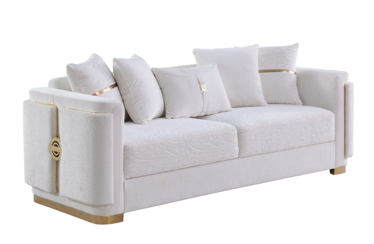 Capri (White) Living Room Set