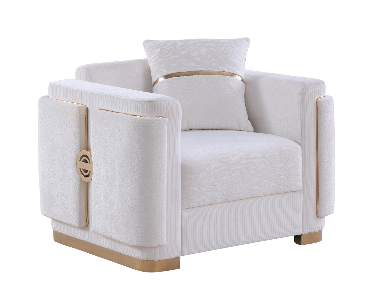 Capri (White) Living Room Set