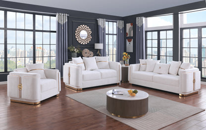 Capri (White) Living Room Set