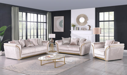 Torino (Champagne) Living Room Set