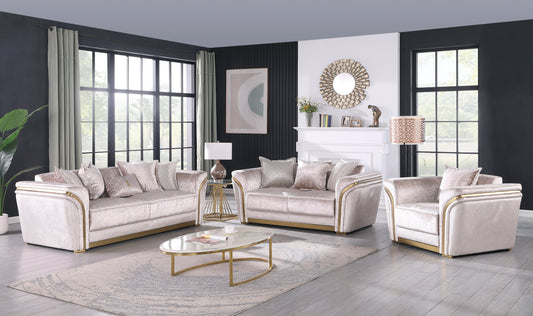 Torino (Champagne) Living Room Set