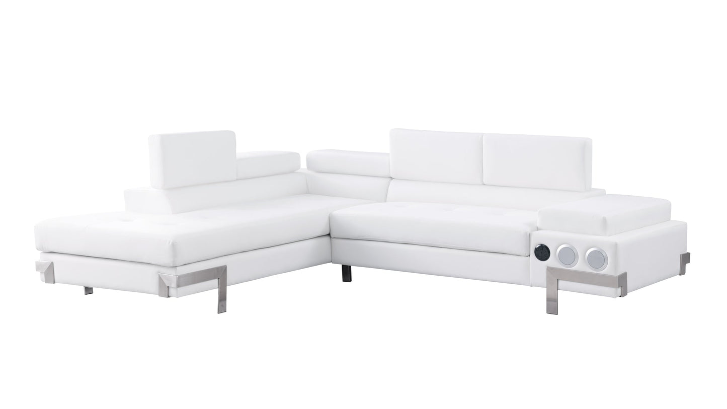 Magic White (LED & Speaker) Sectional