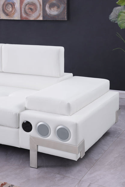 Magic White (LED & Speaker) Sectional
