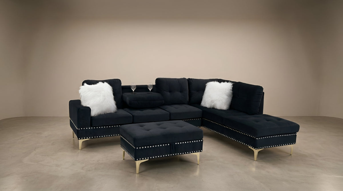 Joy II (Black) Living Room Set