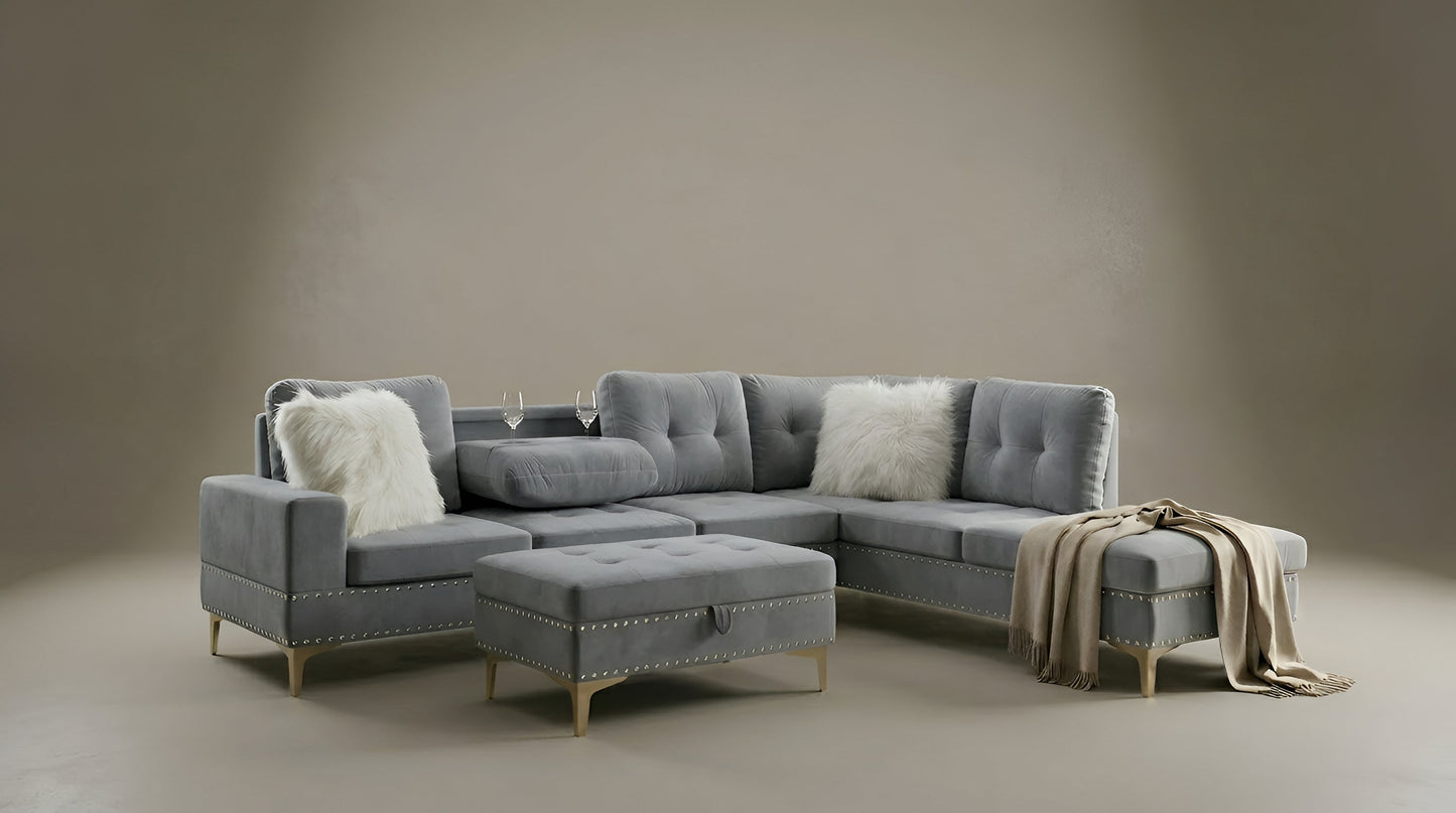 Joy II (Grey) Living Room Set