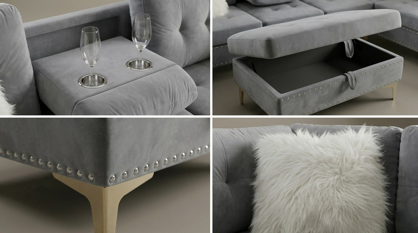 Joy II (Grey) Living Room Set