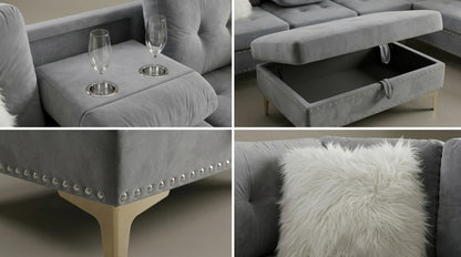 Joy II (Grey) Living Room Set